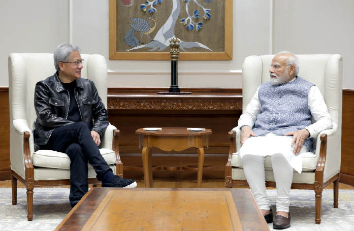 ‘Global tech superpower’: CEO of NVIDIA Jensen Huang meets PM Modi, highlights the AI giant’s growing partnership with India