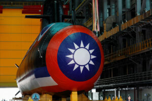 Taiwan reveals 1st domestically-made submarine in a defense milestone