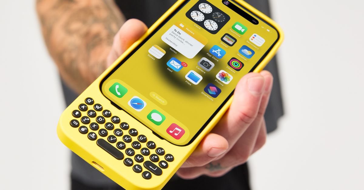 Clicks is a BlackBerry-style iPhone keyboard case designed for creators